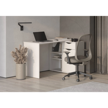 Стол письменный, арт.6-011110, рамух белый (ГК) в Советском - sovetskij.mebel-e96.ru