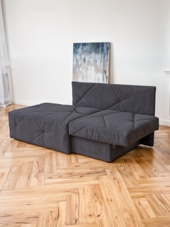 Диван 1010 графит, правый (BRENDOSS) в Советском - sovetskij.mebel-e96.ru