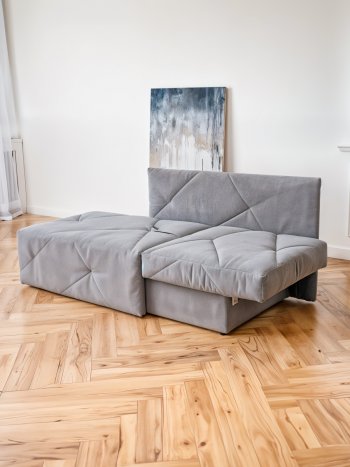 Диван 1010 серый, правый (BRENDOSS) в Советском - sovetskij.mebel-e96.ru