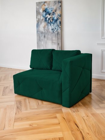 Диван 1010 изумруд, правый (BRENDOSS) в Советском - sovetskij.mebel-e96.ru