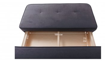 Диван-кровать 1001 графит (Brendoss) в Советском - sovetskij.mebel-e96.ru