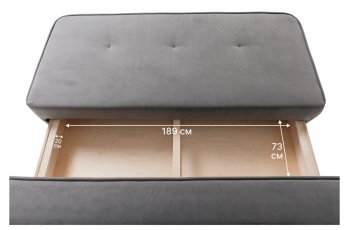 Диван-кровать 1001 серый (Brendoss) в Советском - sovetskij.mebel-e96.ru