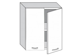 1.60.2 Луиза Шкаф настенный с двумя дверцами h 720 в Советском - sovetskij.mebel-e96.ru | фото