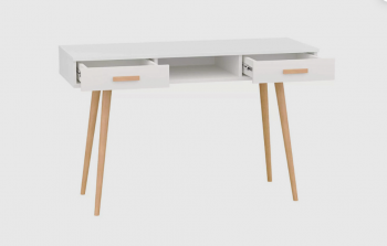 Стол письменный, арт.6-01103, белый (ГК) в Советском - sovetskij.mebel-e96.ru