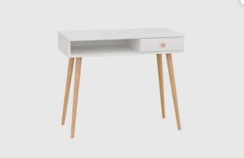 Стол письменный, арт.6-01101, белый (ГК) в Советском - sovetskij.mebel-e96.ru