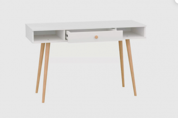 Стол письменный, арт.6-01102, белый (ГК) в Советском - sovetskij.mebel-e96.ru