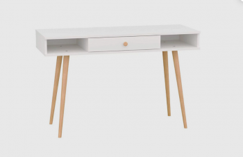 Стол письменный, арт.6-01102, белый (ГК) в Советском - sovetskij.mebel-e96.ru