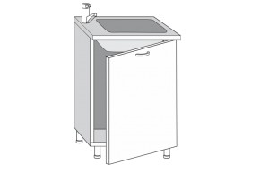 2.60.2мн Грейс Шкаф-стол под мойку (накладную) с одной дверцей в Советском - sovetskij.mebel-e96.ru | фото