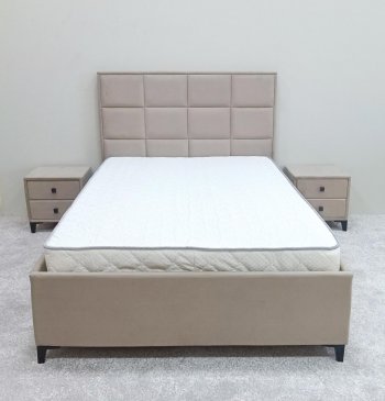 Кровать с подъемным механизмом Мега беж (Лин) в Советском - sovetskij.mebel-e96.ru