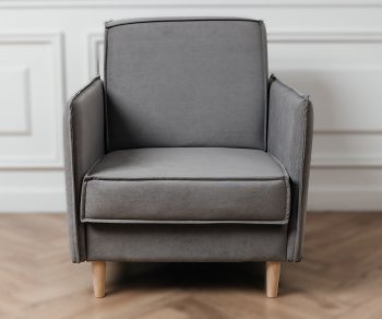 Кресло 831 Серый, велюр (Brendoss) в Советском - sovetskij.mebel-e96.ru