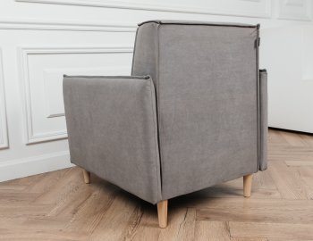 Кресло 831 Серый, велюр (Brendoss) в Советском - sovetskij.mebel-e96.ru