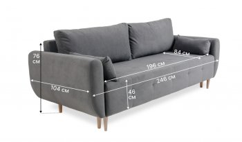 Диван 920 серый (Brendoss) в Советском - sovetskij.mebel-e96.ru