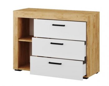 Комод Адель белый (Текс) в Советском - sovetskij.mebel-e96.ru