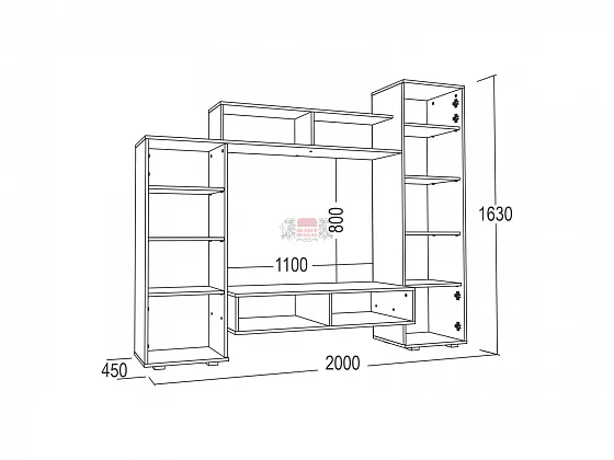 Стенка Александра-5 в Советском - sovetskij.mebel-e96.ru