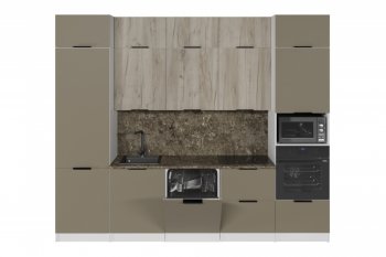Кухонный гарнитур Альба экстра 2 3000 мм (ПМ)  (Герда) в Советском - sovetskij.mebel-e96.ru