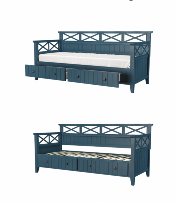 Кровать из массива Амелия сапфир (БМ) в Советском - sovetskij.mebel-e96.ru