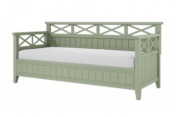 Кровать из массива Амелия зеленый самшит (БМ) в Советском - sovetskij.mebel-e96.ru