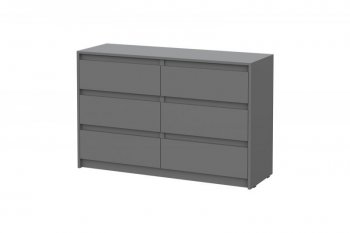 Комод Айден КМ06-1200 серый графит (ИЦ) в Советском - sovetskij.mebel-e96.ru | фото