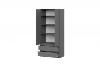 Шкаф 900 мм Айден ШК06-900 серый графит (ИЦ) в Советском - sovetskij.mebel-e96.ru