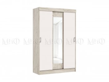 Шкаф-купе Бася 1300 мм крафт/кашемир (Миф) в Советском - sovetskij.mebel-e96.ru