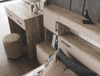Спальный гарнитур Бася крафт/кашемир (Миф) в Советском - sovetskij.mebel-e96.ru