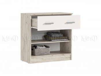 Комод 1 ящик 2 двери Бася крафт/кашемир (Миф) в Советском - sovetskij.mebel-e96.ru