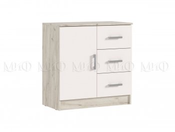 Комод 3 ящика 1 дверь Бася крафт/кашемир (Миф) в Советском - sovetskij.mebel-e96.ru
