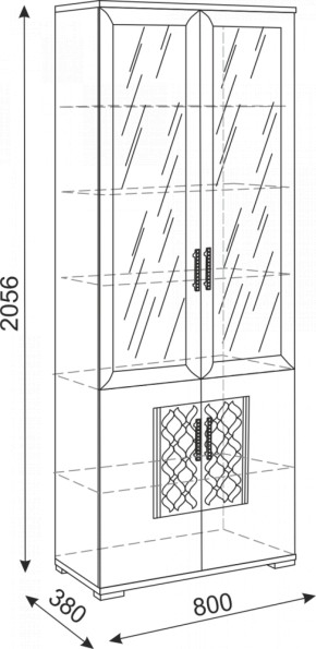 Библиотека Тиффани М15 (Риннер) в Советском - sovetskij.mebel-e96.ru