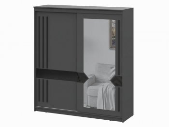 Шкаф-купе №25 2000 мм Блэк ЛАЙТ графит (СВ) в Советском - sovetskij.mebel-e96.ru