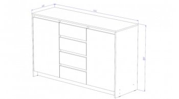 Стенка Бостон модульная анкор (Лин) в Советском - sovetskij.mebel-e96.ru