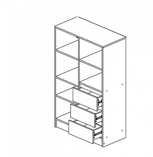 Шкаф комбинированный Челси Color (Миф) в Советском - sovetskij.mebel-e96.ru