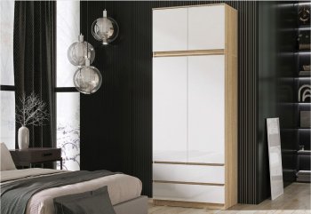 Шкаф Челси с антресолью 900 мм Сонома (Миф) в Советском - sovetskij.mebel-e96.ru