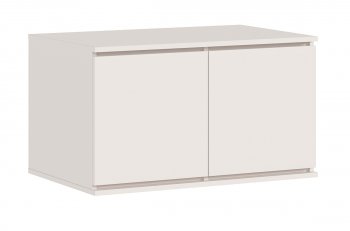 Шкаф 800 мм Челси двустворчатый с антресолью, сонома/белый (Миф) в Советском - sovetskij.mebel-e96.ru