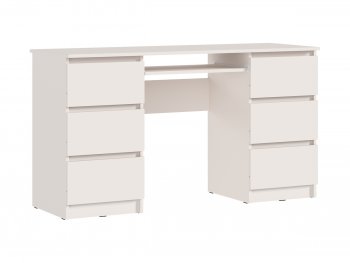 Письменный стол Челси 6 ящиков кашемир (Миф) в Советском - sovetskij.mebel-e96.ru