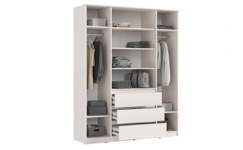 Шкаф 1600 мм Челси с антресолью Кашемир (Миф) в Советском - sovetskij.mebel-e96.ru