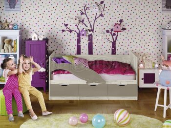 Кровать Дельфин №1 шарли мокко (Миф) в Советском - sovetskij.mebel-e96.ru