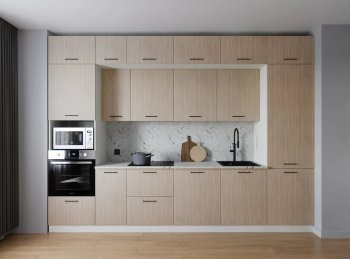 Кухонный гарнитур Шимо 3400 мм МДФ (Санвут) в Советском - sovetskij.mebel-e96.ru