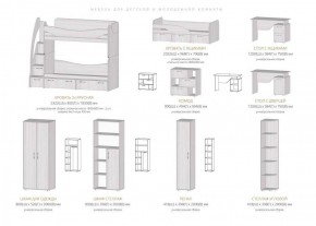 Набор детской мебели Ральф модульный (Лин) в Советском - sovetskij.mebel-e96.ru