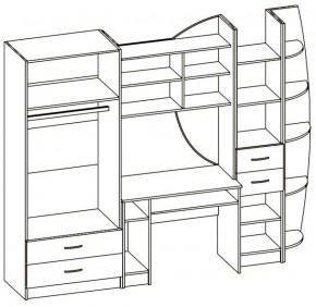 Детская Юниор 2 (МФД металлик) в Советском - sovetskij.mebel-e96.ru