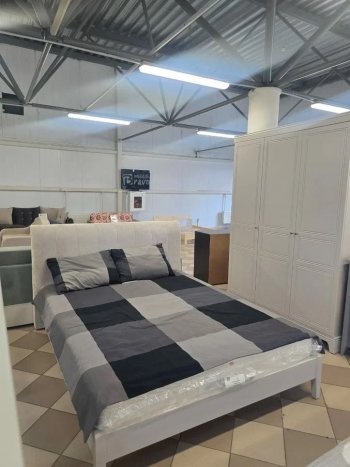 Кровать из массива Джали льняной (БМ) в Советском - sovetskij.mebel-e96.ru