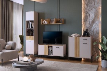 Стенка Доминика модульная  (Мебельсон) в Советском - sovetskij.mebel-e96.ru