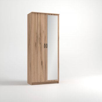 Шкаф 960 мм 2-х ств. «Дуэт Люкс» с зеркалом (Эко) в Советском - sovetskij.mebel-e96.ru