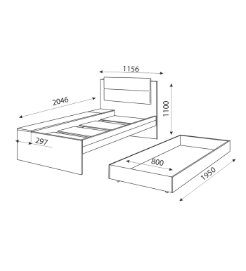 Кровать Дуглас М14 (Риннер) в Советском - sovetskij.mebel-e96.ru