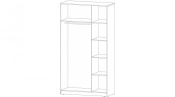 Шкаф 1200 мм Элегант графит (Лин) в Советском - sovetskij.mebel-e96.ru