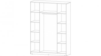 Шкаф 1600 мм Элегант Белый (Лин) в Советском - sovetskij.mebel-e96.ru