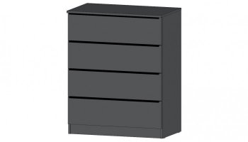 Комод Элегант 4 ящика Графит (Лин) в Советском - sovetskij.mebel-e96.ru