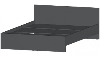 Кровать двуспальная Элегант графит (Лин) в Советском - sovetskij.mebel-e96.ru
