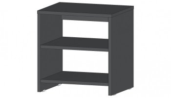 Тумба прикроватная Элегант графит (Лин) в Советском - sovetskij.mebel-e96.ru
