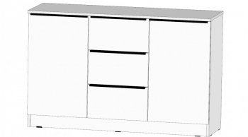 Комод Элегант большой Белый (Лин) в Советском - sovetskij.mebel-e96.ru