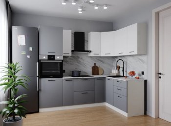 Угловой кухонный гарнитур Элеганция 2400*1600 мм Sanvut в Советском - sovetskij.mebel-e96.ru